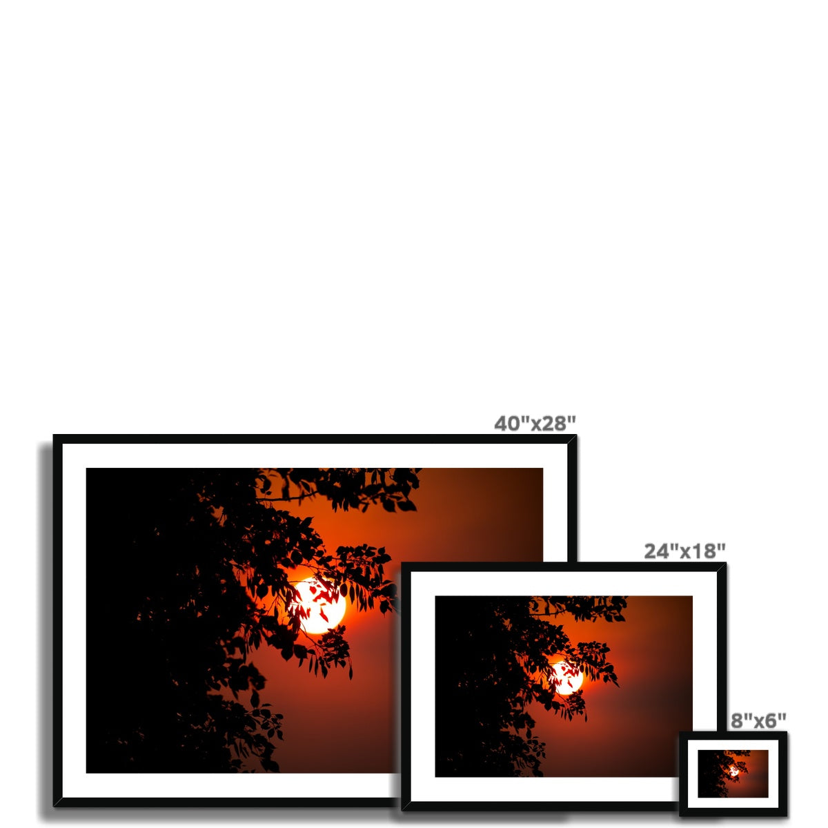 Fuoco Nel Cielo Framed & Mounted Print