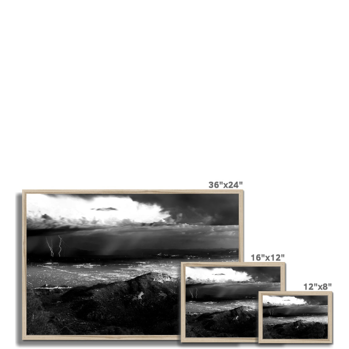 Storms Over Tucson Framed Print