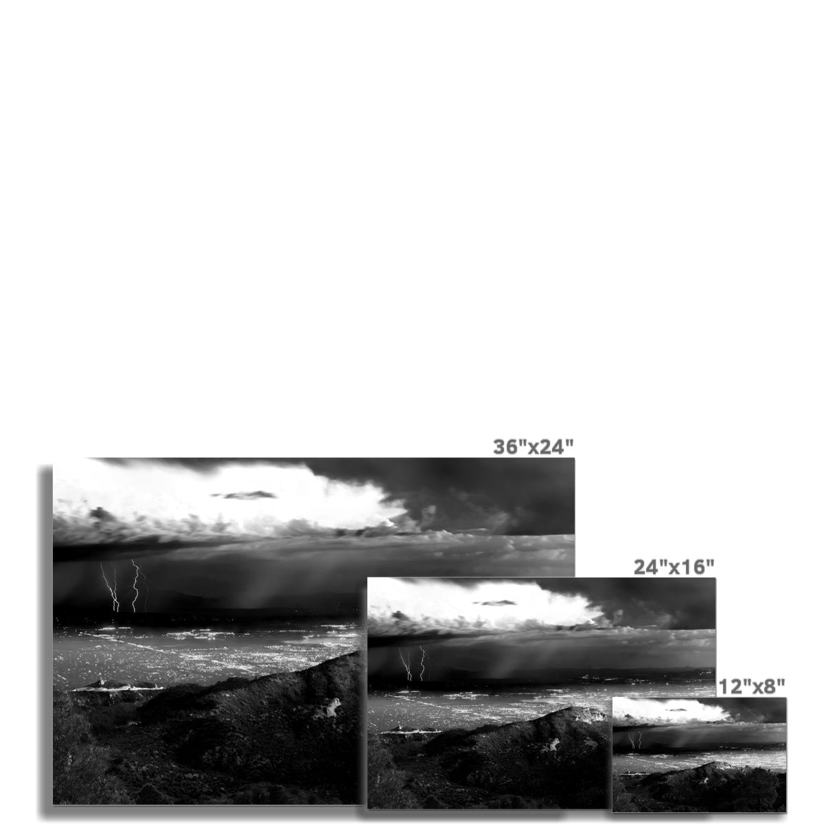 Storms Over Tucson Rolled Eco Canvas