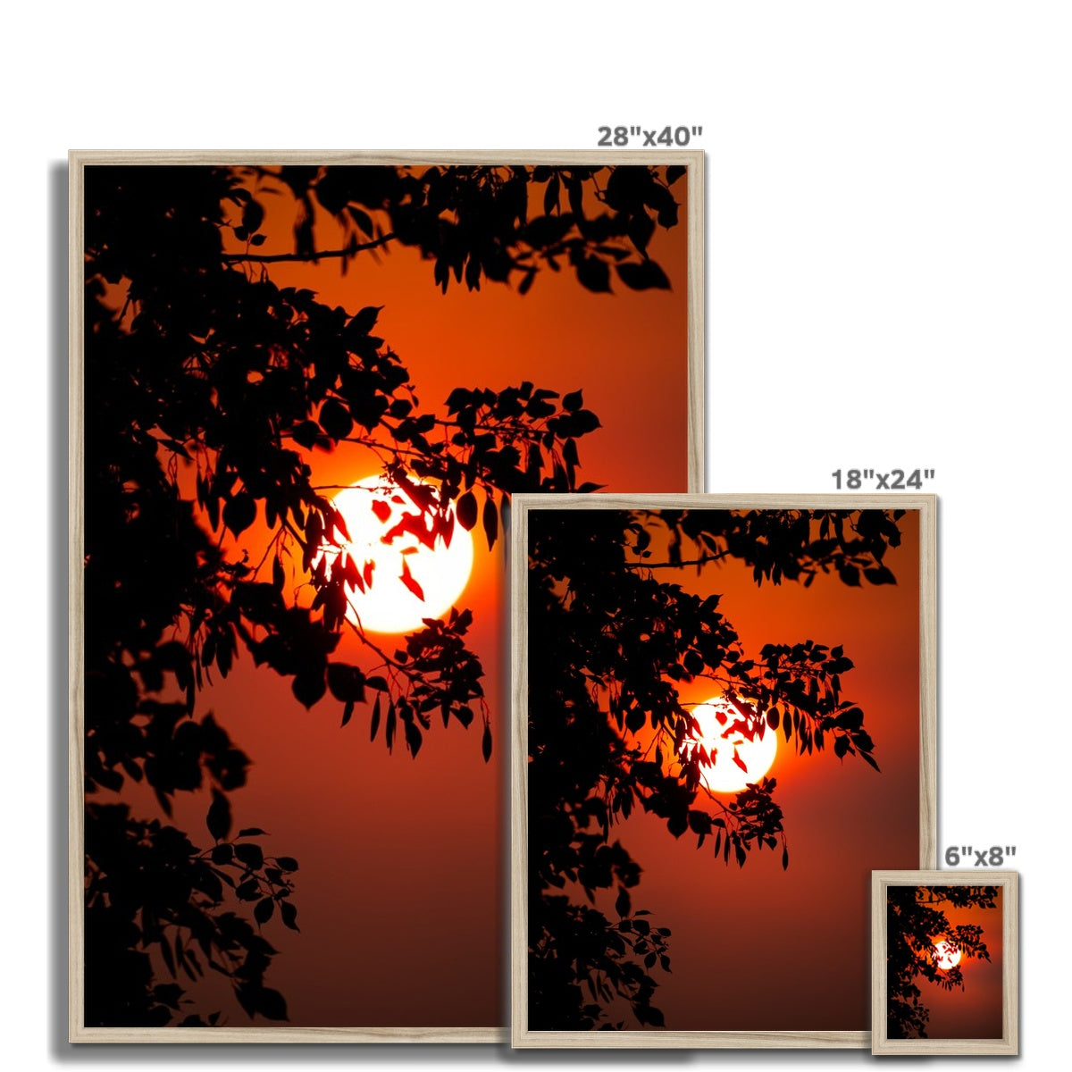 Fuoco Nel Cielo Framed Print