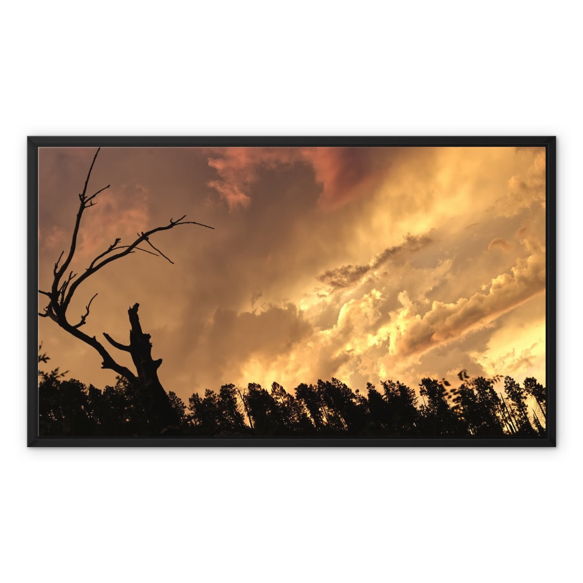 Tilted World Framed Canvas