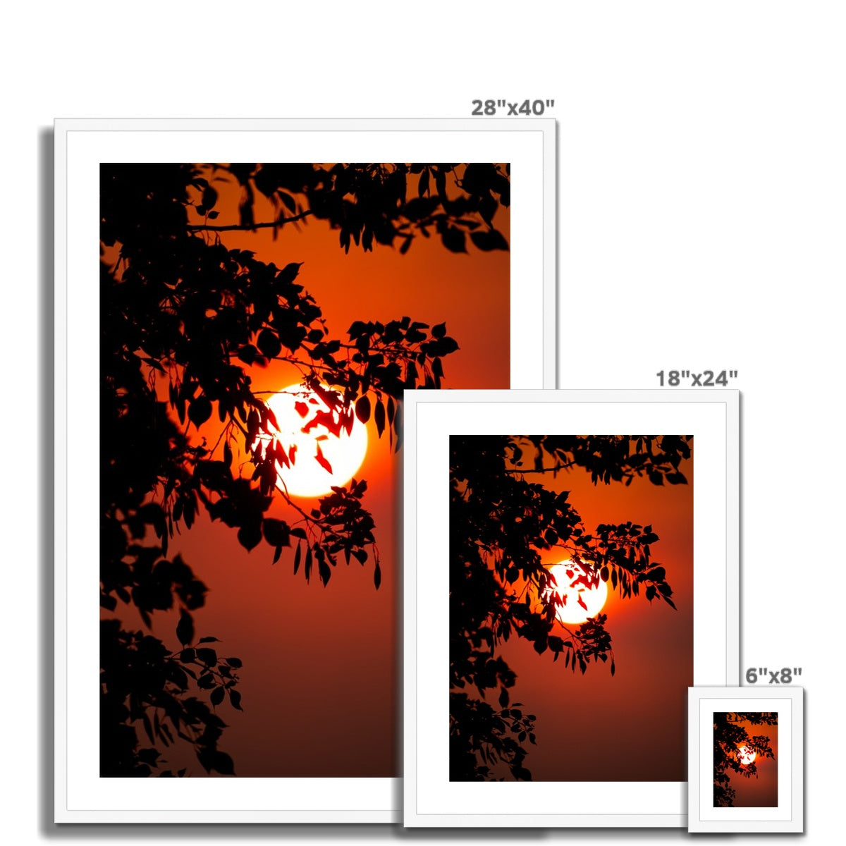 Fuoco Nel Cielo Framed & Mounted Print