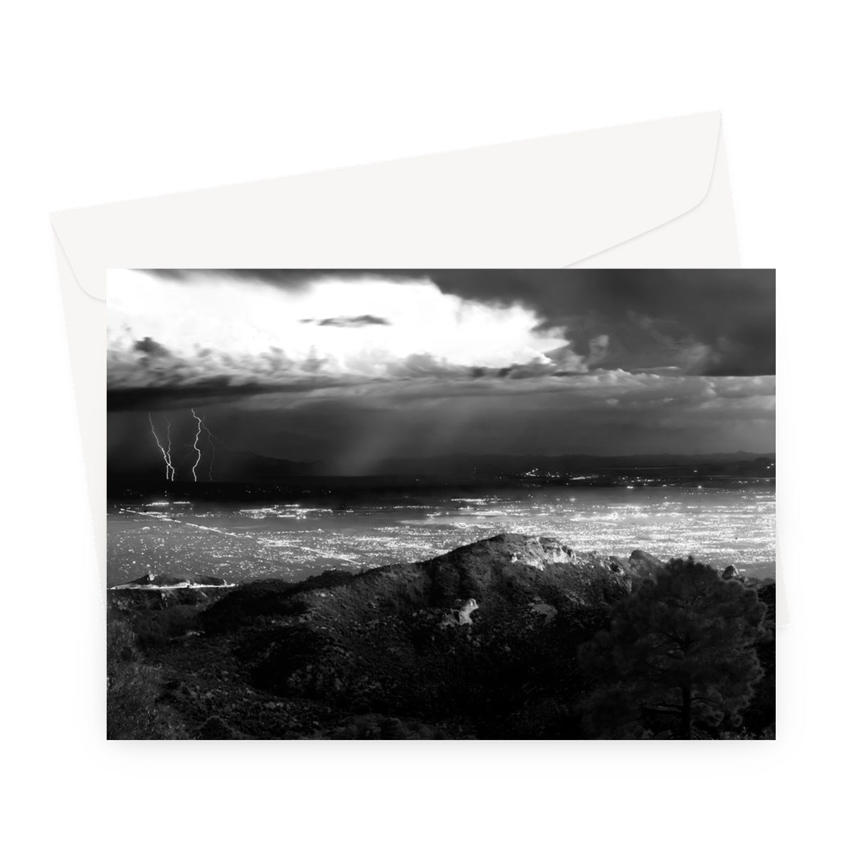 Storms Over Tucson Greeting Card