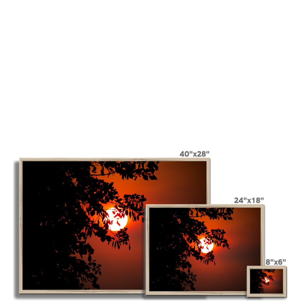 Fuoco Nel Cielo Framed Print