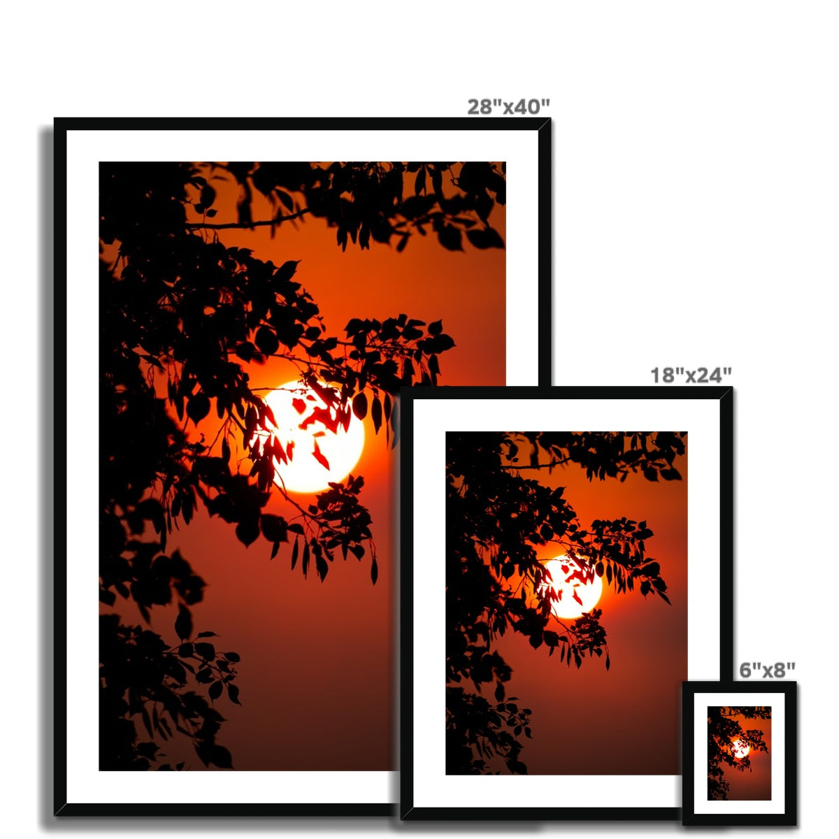 Fuoco Nel Cielo Framed & Mounted Print